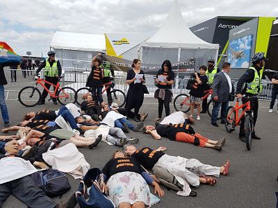 Action BDS au Salon de l’Aéronautique et de l’Espace le samedi 24 juin 2017